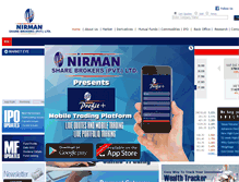 Tablet Screenshot of nirmanbroking.com